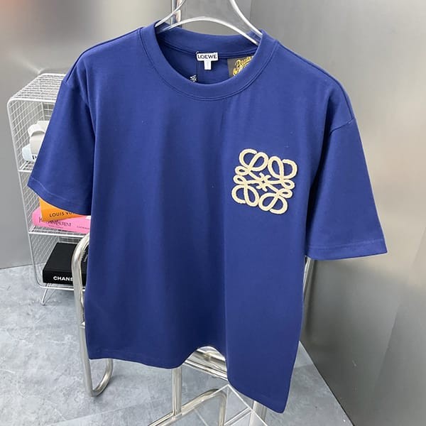 超希少！ロエベ アナグラム Tシャツ コピー コットン 3色 lov71474